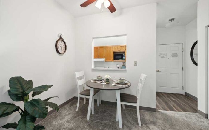 Model Apartment Dining Area