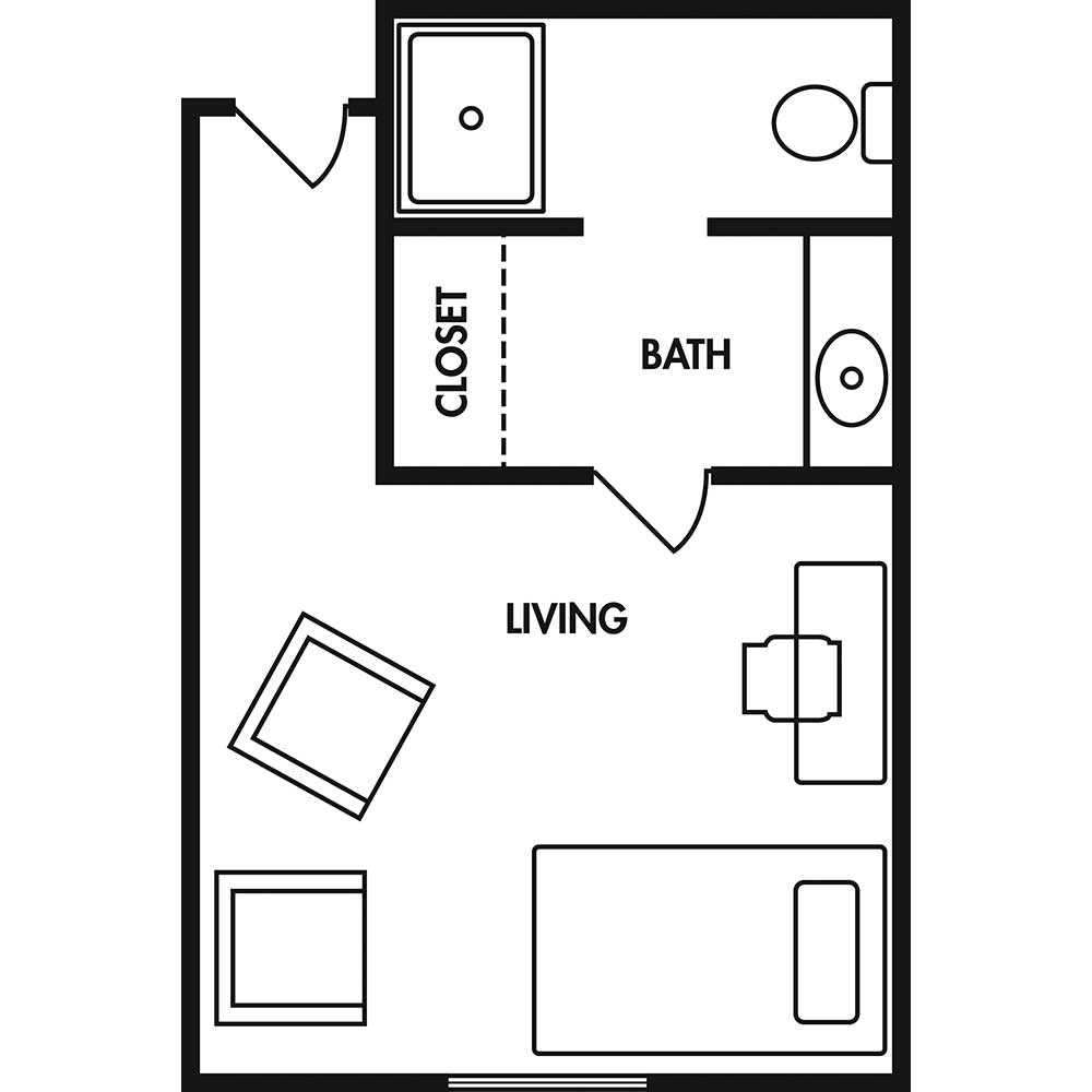 Floor plan: Room A