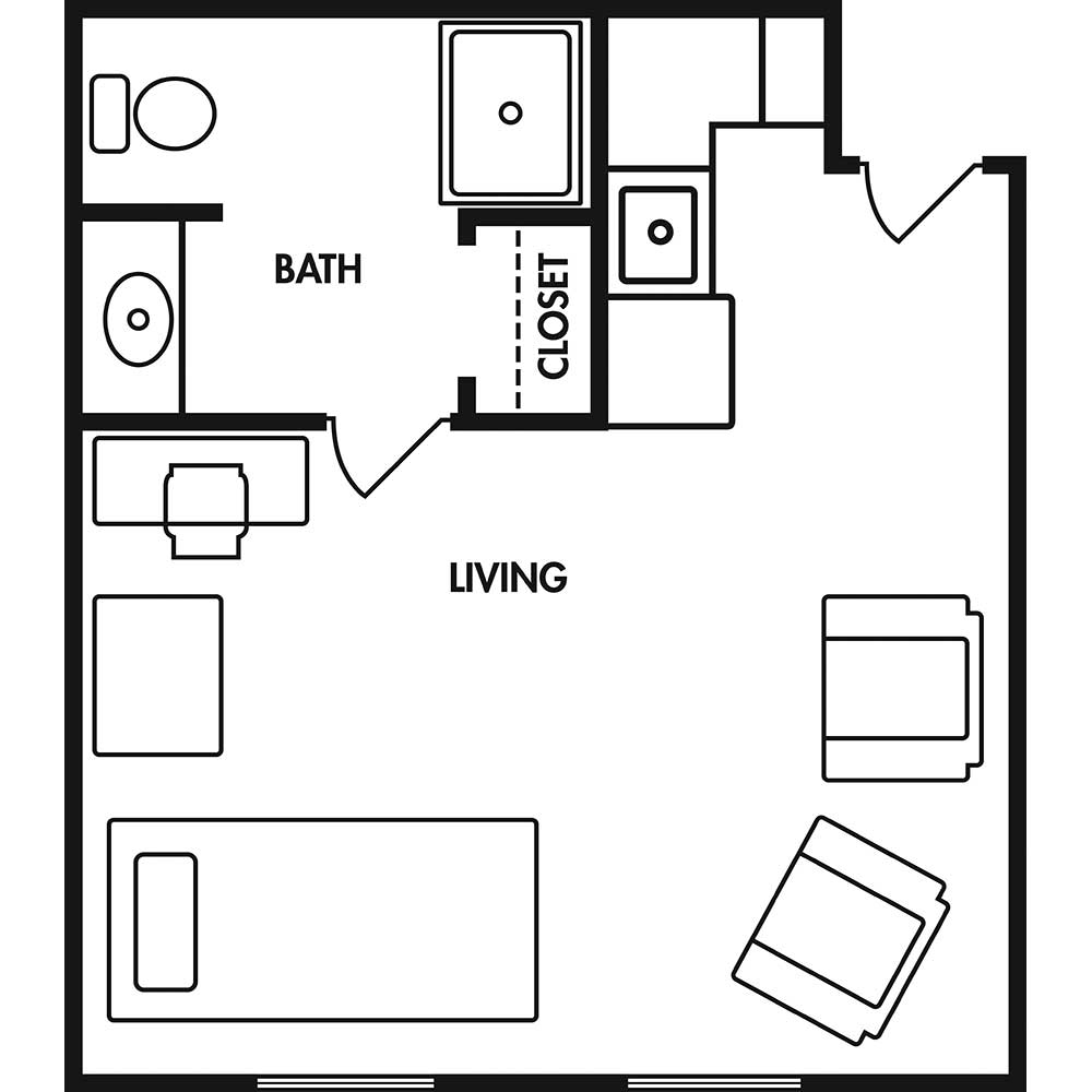 Floor plan: Room B