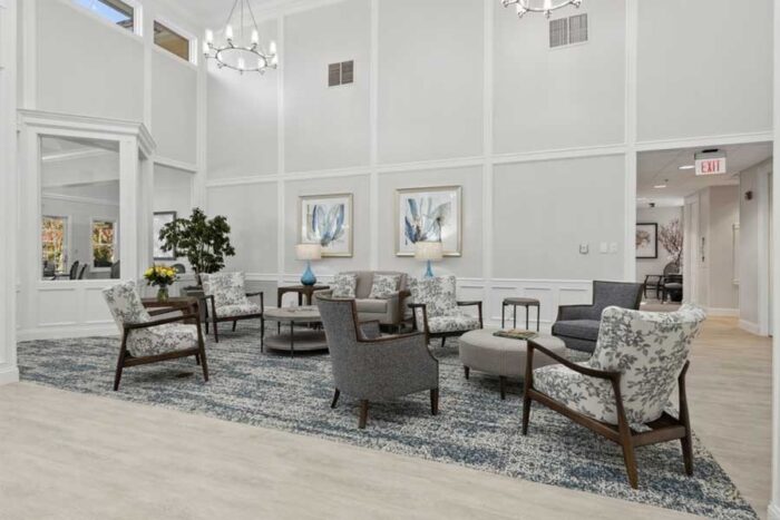 Independent Living Community Lobby Sitting Area