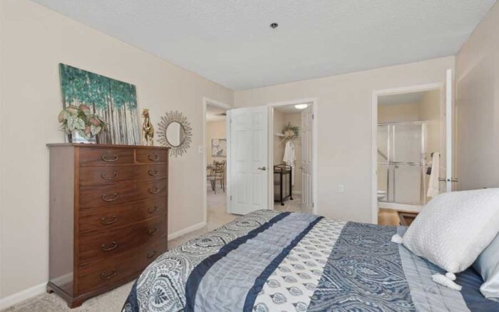 Independent Living Model Apartment Bedroom