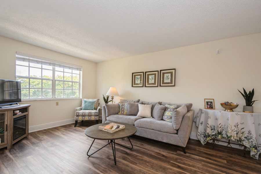 Model Apartment Living Room at Five Star Premier Residences of Plantation