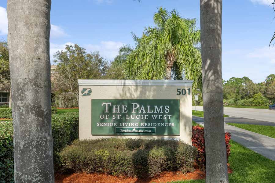 The Palms at St. Lucie West exterior sign
