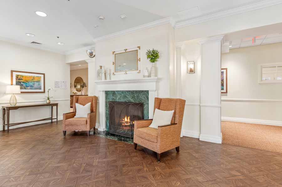 Sitting Area with Fireplace