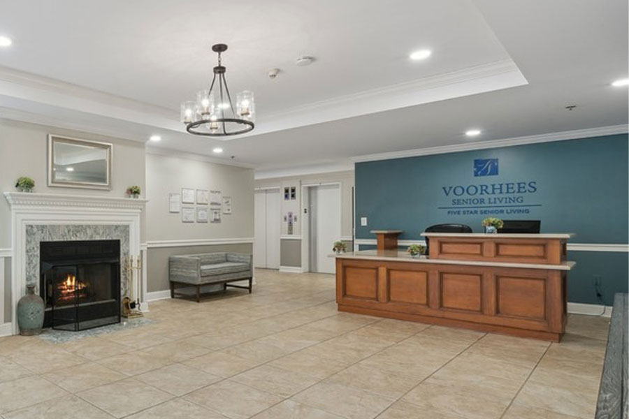 Lobby at Voorhees Senior Living