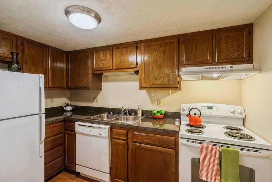 Model apartment kitchen