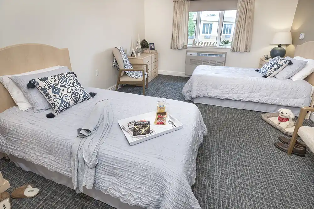 Model apartment bedroom
