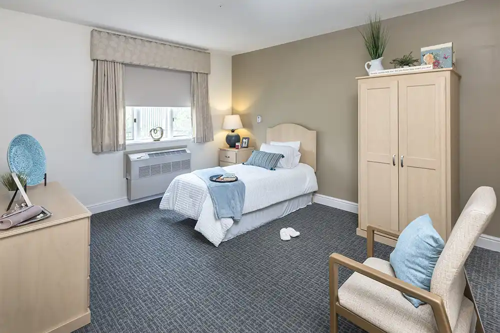 Model apartment bedroom