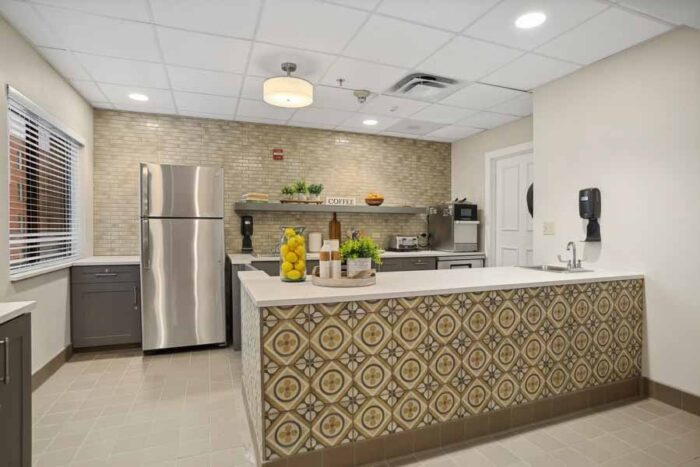 Memory Care Community Dining Room Kitchen