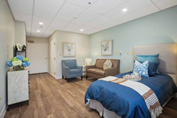 Memory Care Model Apartment Bedroom