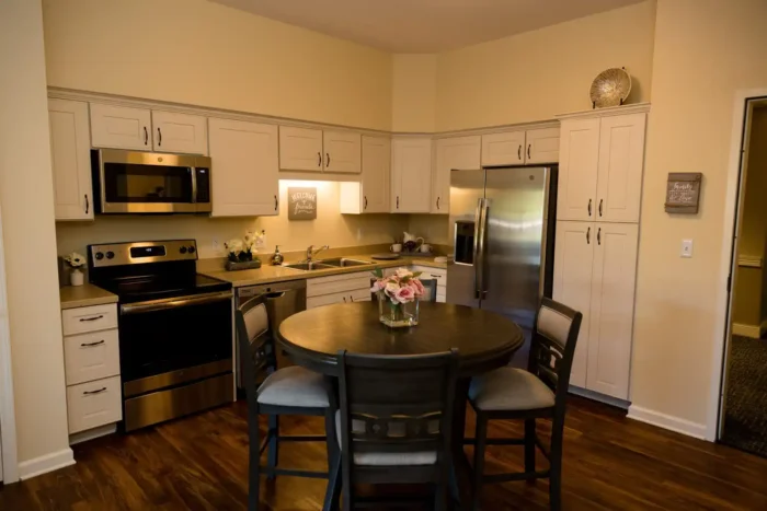 Model apartment kitchen