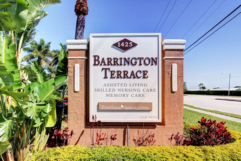 Barrington Terrace Front Sign