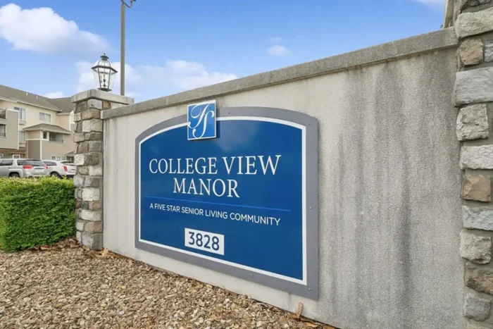 Aerial View of College View Manor senior living community