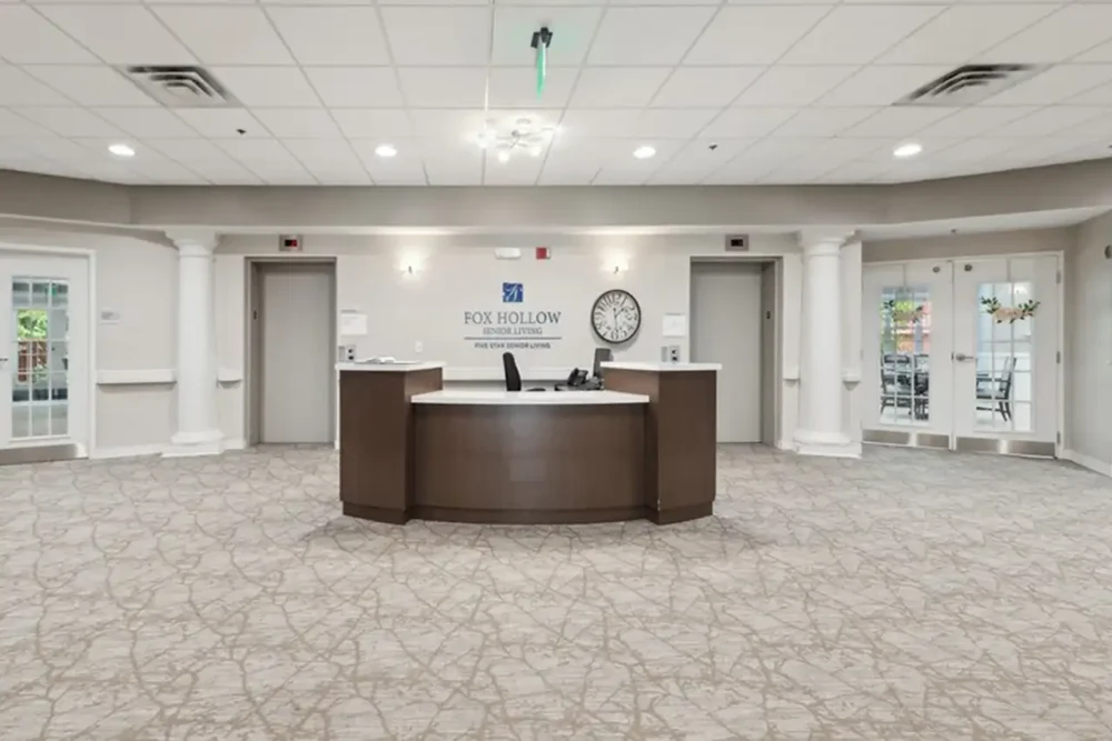 Concierge Desk Concierge Desk at Fox Hollow Senior Living Community