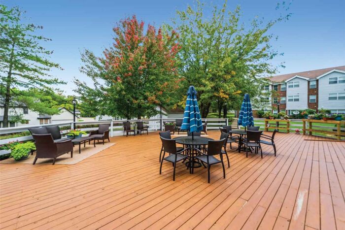 Outdoor Sitting Area at The Villa at Riverwood