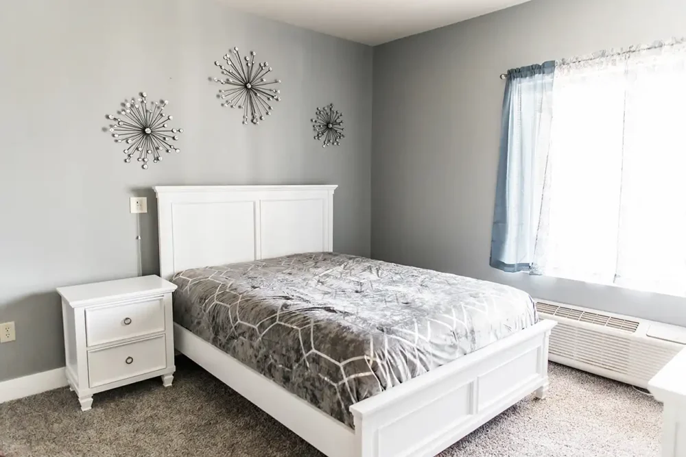 Model Apartment Bedroom at College View Manor