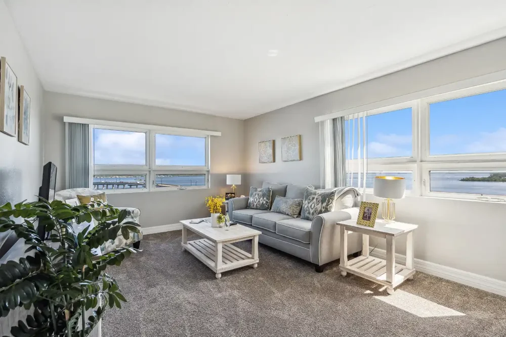 Model One Bedroom Apartment Living Room - Independent Living