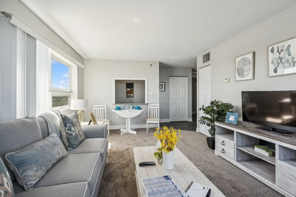 Model One Bedroom Apartment Living Room - Independent Living