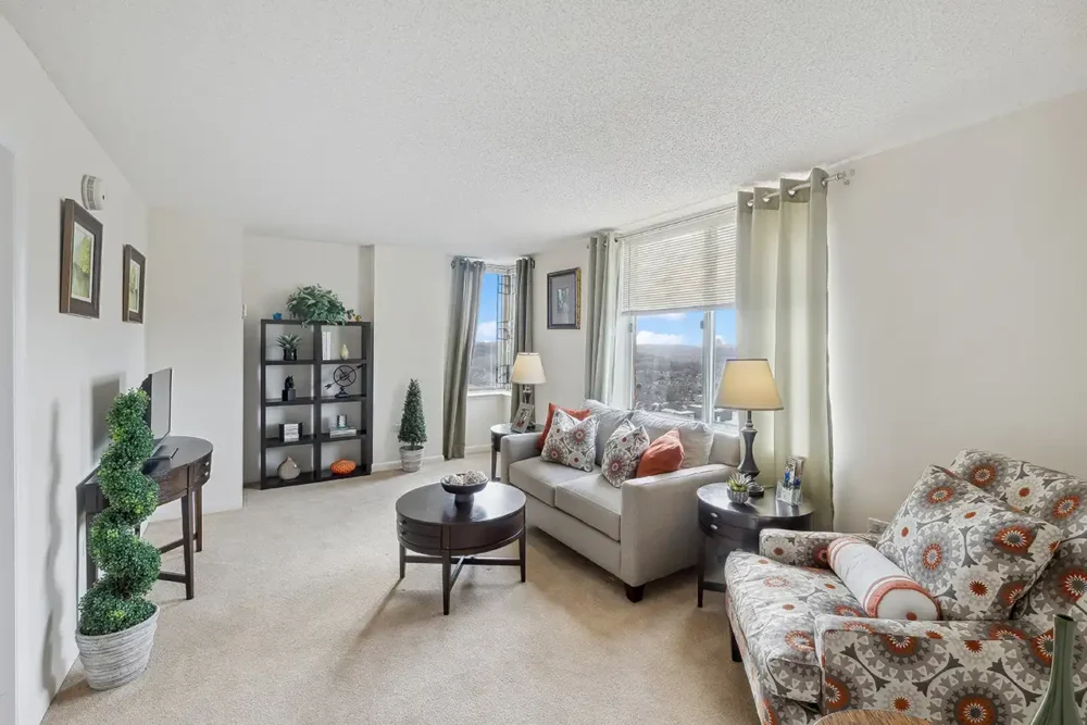 Model Two Bedroom Apartment Living Room - Independent Living