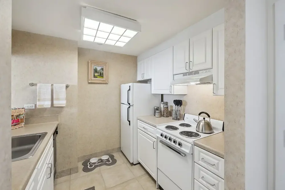 Model One Bedroom Apartment Kitchen - Independent Living