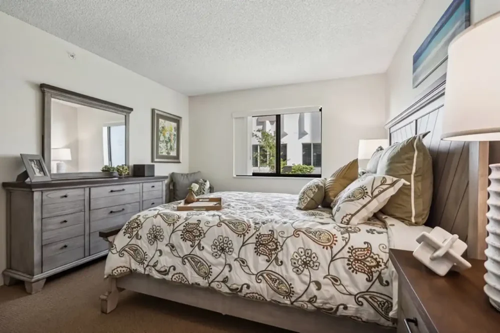 Model One Bedroom Apartment Bedroom – Assisted Living