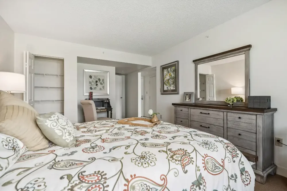 Model One Bedroom Apartment Bedroom – Assisted Living