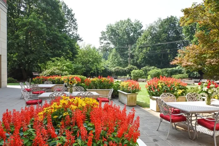 Walking Path and Outdoor Sitting Area