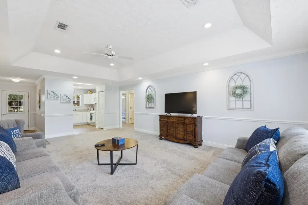 Model Two Bedroom Cottage Living Room