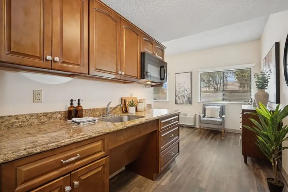 Model One Bedroom Apartment Kitchen