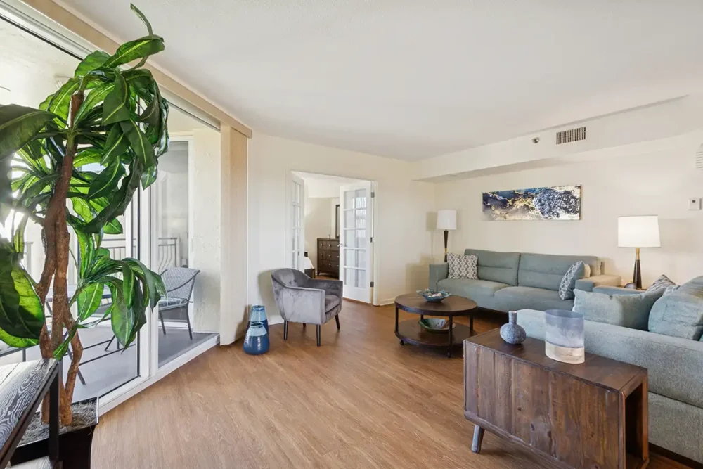 Model Two Bedroom Apartment Living Room