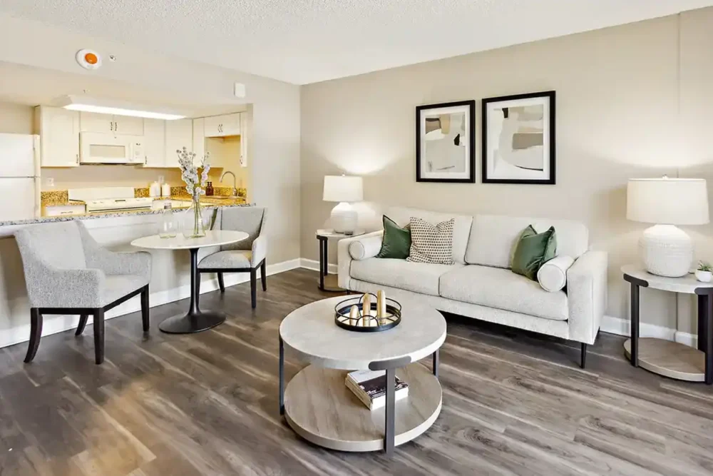 Model Two Bedroom Apartment Living Room – Independent Living
