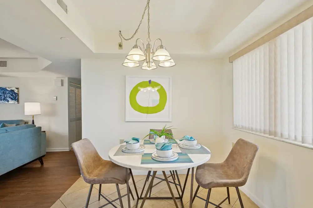 Model Two Bedroom Apartment Dining Area