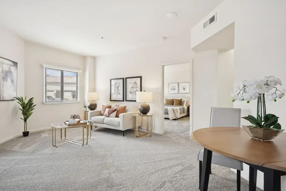 Model Two Bedroom Apartment Living Room
