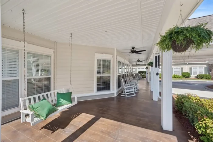 Porch Swing and Rocking Chairs